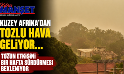 Kuzey Afrika’dan tozlu hava geliyor… Tozun etkisini bir hafta sürdürmesi bekleniyor