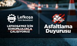 Lefkoşa’da asfaltlama çalışmaları sürüyor; pazar günü bazı sokaklar trafiğe kapatılacak