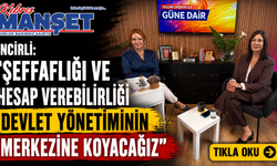 İncirli: “Şeffaflığı ve hesap verebilirliği devlet yönetiminin merkezine koyacağız”