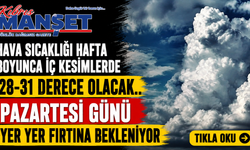 Hava sıcaklığı hafta boyunca iç kesimlerde 28-31 derece olacak