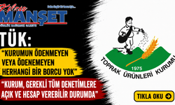 TÜK: "Kurumun ödenmeyen veya ödenemeyen herhangi bir borcu yok"