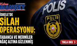 İskele’de silah operasyonu: Tabanca ve mermiler ağaç altına gizlenmiş