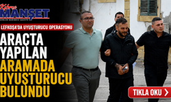 Araçta yapılan aramada uyuşturucu bulundu