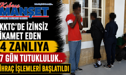 KKTC’de izinsiz ikamet eden 4 zanlıya 7 gün tutukluluk