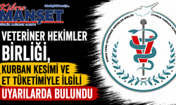 Veteriner Hekimler Birliği, kurban kesimi ve et tüketimiyle ilgili uyarılarda bulundu