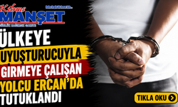 Ülkeye uyuşturucuyla girmeye çalışan yolcu Ercan'da tutuklandı