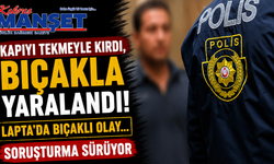 Kapıyı Tekmeyle Kırdı, Bıçakla Yaralandı