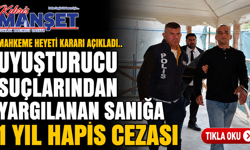 Uyuşturucu Suçlarından Yargılanan Sanığa 1 Yıl Hapis Cezası