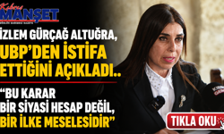 İzlem Gürçağ Altuğra, UBP’den istifa ettiğini açıkladı