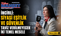 İncirli: “Siyasi eşitlik ve güvenlik taviz verilmeyecek iki temel mesele”