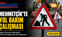 Mehmetçik’te yol bakım çalışması...