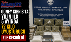 Güney Kıbrıs’ta yılın ilk 5 ayında 72 kilo uyuşturucu ele geçirildi