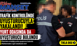 Trafik kontrolünde uyuşturucuyla yakalandı