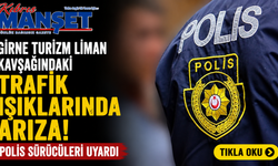Girne Turizm Liman kavşağındaki trafik ışıklarında arıza…Polis sürücüleri uyardı