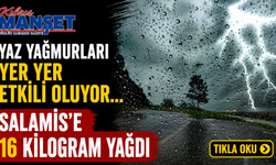Yaz yağmurları yer yer etkili oluyor…Salamis’e 16 kilogram yağdı