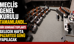 Meclis Genel Kurulu tamamlandı… Bir sonraki toplantı gelecek hafta pazartesi günü yapılacak