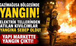 Gazimağusa bölgesinde yangın