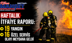 Haftalık İtfaiye Raporu: 19 yangın ve 16 özel servis olayı meydana geldi