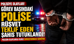 Görev başındaki polise rüşvet teklif eden şahıs tutuklandı