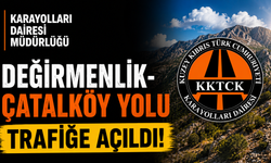 Değirmenlik-Çatalköy yolu trafiğe açıldı
