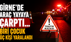 Girne'de araç yayaya çarptı… Biri çocuk üç kişi yaralandı