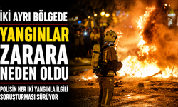İki ayrı bölgede yangınlar zarara neden oldu