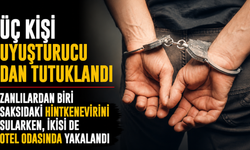 Üç kişi uyuşturucudan tutuklandı…Zanlılardan biri saksıdaki hintkenevirini sularken, ikisi de otel odasında yakalandı