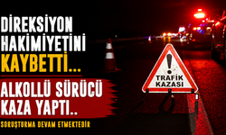 Direksiyon Hakimiyetini Kaybetti... Alkollü Sürücü Kaza Yaptı