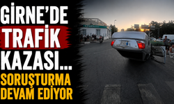 Girne'de trafik kazası...
