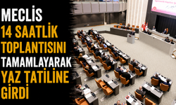 Meclis 14 saatlik toplantısını tamamlayarak yaz tatiline girdi