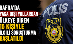 Bafra'da yasa dışı yollardan ülkeye giren 15 kişiyle ilgili soruşturma başlatıldı
