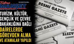 Turizm, Kültür, Gençlik ve Çevre Bakanlığına bağlı dairelerde görevden alma ve atamalar yapıldı