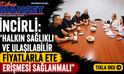 İncirli: “Halkın sağlıklı ve ulaşılabilir fiyatlarla ete erişmesi sağlanmalı”