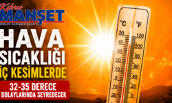 Hava sıcaklığı iç kesimlerde 32-35 derece dolaylarında seyredecek