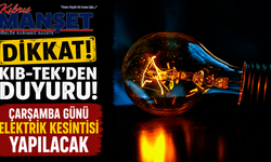 Çarşamba günü elektrik kesintisi yapılacak