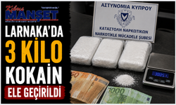 Larnaka’da operasyonda 3 kilodan fazla uyuşturucu ele geçirildi