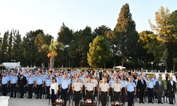 Terfi eden 68 polis mensubuna rütbeleri takıldı