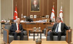 Cumhurbaşkanı Erhürman, TDT Aksakallar Konseyi Başkanı Binali Yıldırım’ı kabul etti