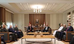 Cumhurbaşkanı Erhürman, TC Millî Savunma Bakanı Güler ve beraberindeki heyeti kabul etti