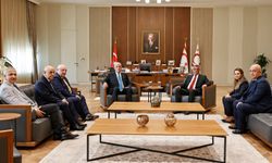 Cumhurbaşkanı Erhürman, İYİ Parti Genel Başkanı Dervişoğlu ve beraberindeki heyeti kabul etti