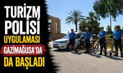 Turizm polisi uygulaması Gazimağusa'da da başladı