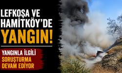 Lefkoşa ve Hamitköy'de yangın...