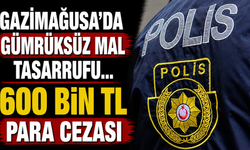 Gazimağusa'da gümrüksüz mal tasarrufu… Bir kişiye 600 bin TL para cezası
