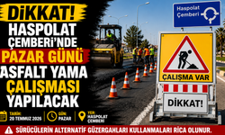 Haspolat Çemberi’nde pazar günü asfalt yama çalışması yapılacak