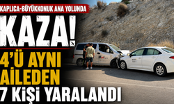Kaplıca-Büyükkonuk ana yolunda kaza… 4’ü aynı aileden 7 kişi yaralandı