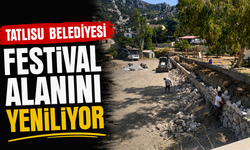 Tatlısu Belediyesi festival alanını yeniliyor