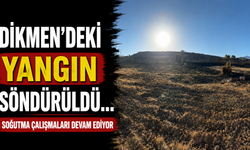 Dikmen'deki yangın söndürüldü… Soğutma çalışmaları devam ediyor