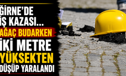 Girne'de iş kazası… Ağaç budarken iki metre yüksekten düşüp yaralandı