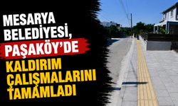 Mesarya Belediyesi, Paşaköy’de kaldırım çalışmalarını tamamladı