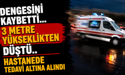 Dengesini Kaybetti... 3 Metre Yükseklikten Düştü